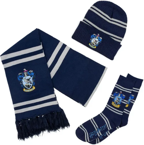 Vista 19 de Culture Fly Harry Potter - Juego de regalo de 3 piezas con bufanda y gorro