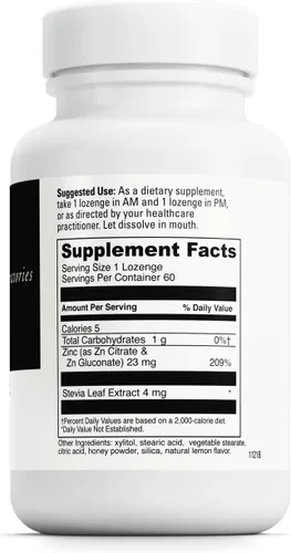 Vista 2 de DaVinci Labs - Pastilla de zinc - Suplemento dietético para apoyar la fertilidad, la inmunidad, la salud de las articulaciones y la piel* - con 23