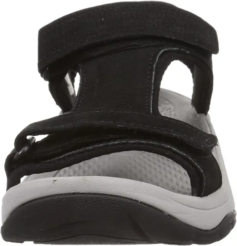 Vista 2 de KEEN Astoria West - Sandalias de cuña con correa en T para mujer