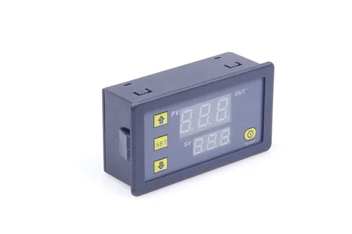 Vista 5 de Interruptor de relé automotriz de 1500 W CC 12 V (11-14 V), tablero de relé de retardo de tiempo digital con pantalla LED de doble