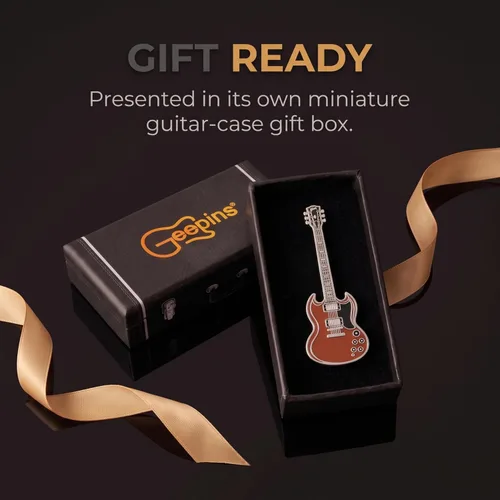 Vista 8 de Pines de guitarra esmaltados Geepins Paquete de 6 Guitarra Serie II