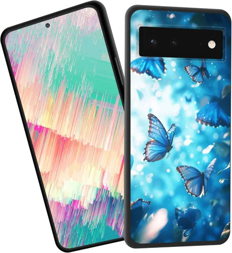 Vista 32 de Funda delgada para Google Pixel 4 XL, funda delgada de silicona de TPU suave a prueba de golpes para Google Pixel 4 XL, cruz negra