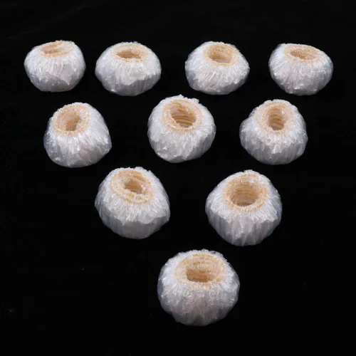 Vista 5 de 100pcs Tapones De Oído De Plástico Desechables Cubiertas De Oído Impermeable Protección Elástica Baby Shower Tratamiento Del Cabello Orejeras Tapón
