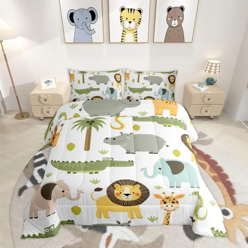Vista 48 de Feelyou - Juego de funda de edredón para niños, castillo rosa, tamaño individual, lindo juego de edredón con moño, juego de cama para niños y niñas