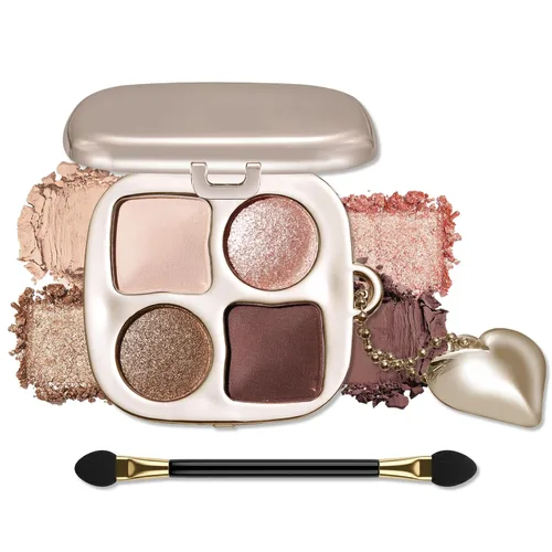 Vista 33 de Erinde Paleta de maquillaje de sombra de ojos de 9 colores con purpurina y lavanda brillante y mate, violeta, malva, púrpura oscura, plateado
