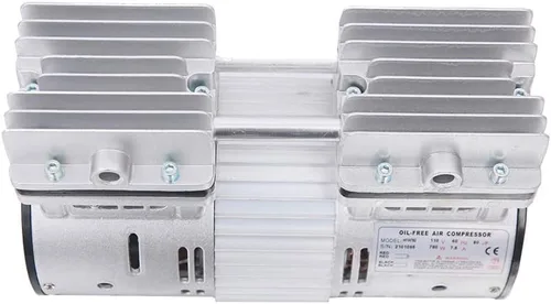 Vista 4 de Bomba de vacío 6CFM 110V 780W aceite menos bomba de vacío silencioso compresor de pistón de alto vacío con enchufe de EE. UU