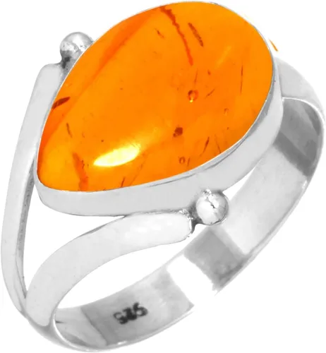 Vista 6 de Lapislázuli, cornalina, cristal, granate, pera, anillo hecho a mano de plata de ley 925, joyería de piedras naturales boho para mujer Cuarzo granate.