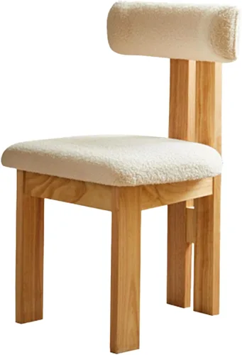 Vista 9 de Sillas de comedor modernas tapizadas, sillas de cocina con marco de madera maciza, silla de sala de estar, cómodo soporte de respaldo alto para sala