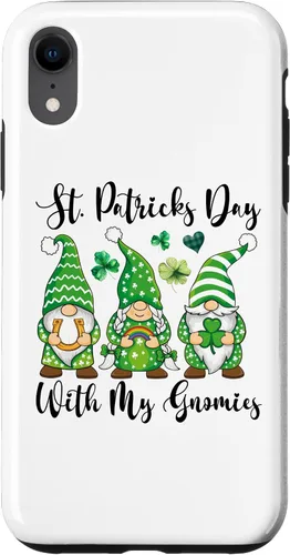 Vista 17 de iPhone 16 St Patricks Day Tee Shamrock Shirt Three Gnomies St Patricks Case