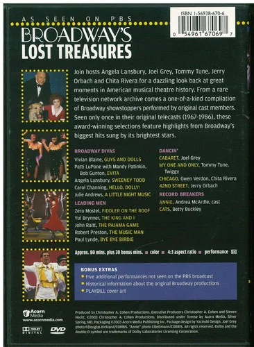 Vista 2 de Broadway's Lost Treasures [DVD]