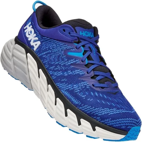 Vista 6 de Hoka One One Gaviota 4, zapatillas de running para hombre Negro blanco