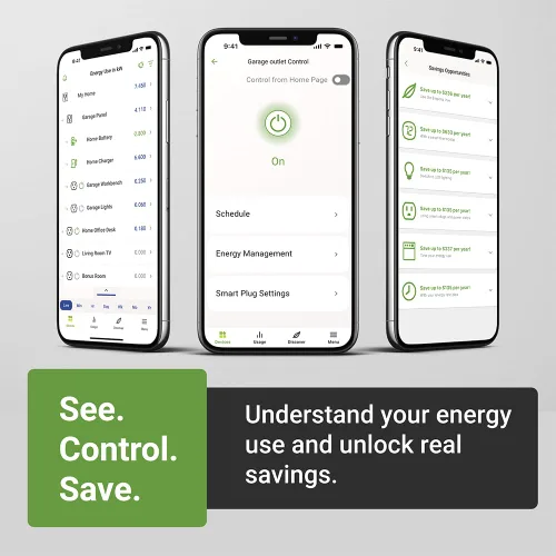 Vista 3 de Emporia - Enchufe inteligente con monitoreo de energía, enchufe inteligente WiFi funciona con Alexa y Google Home - Enchufe WiFi de 15A