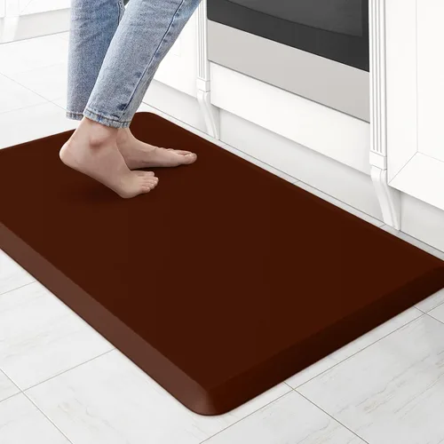Vista 43 de KitchenClouds Alfombra de Cocina Acolchada Anti Fatiga 17.3"x28" Impermeable, Antideslizante, Alfombras de Pie y Comodidad para Escritorio/Piso