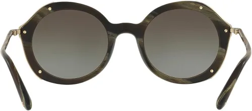 Vista 4 de GIORGIO ARMANI AR8075F - 54968E - Lentes de sol mate a rayas verdes cuerno con lente gradiente verde de 1890in Cuerno verde a rayas mate
