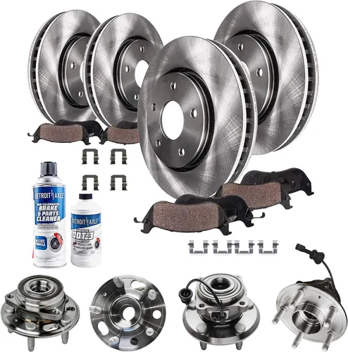 Vista 79 de Detroit Axle - Rotores de freno para Nissan NV2500 NV3500 NV1500 NV1500 2012-2021, repuesto de rotores de freno de disco: rotor delantero de 14.17