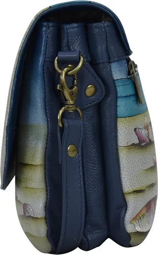 Vista 6 de Anna by Anuschka womens Anna By Anuschka Women's Hand-painted Genuine Leather Ladies Three Fold Wallet