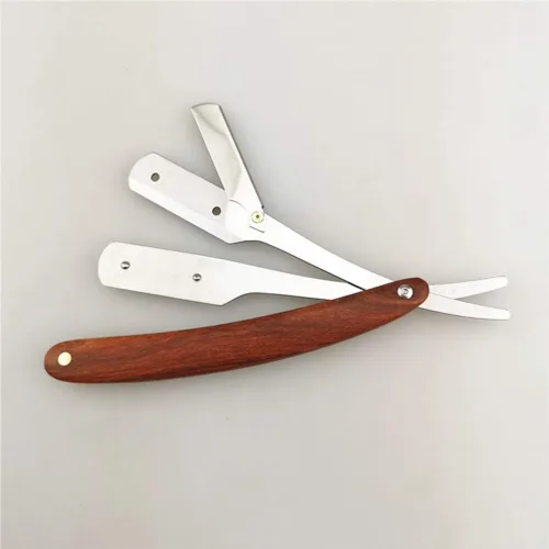 Vista 6 de Beaupretty Maquinilla de afeitar manual para hombre, afeitadora segura para barba, patillas y pelo corto y fino