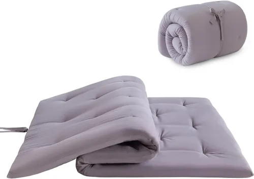 Vista 12 de Mollydot Colchón de futón japonés tamaño matrimonial de 54 x 75 pulgadas, colchón de cama plegable, tapete portátil de tatami, cojín de futón