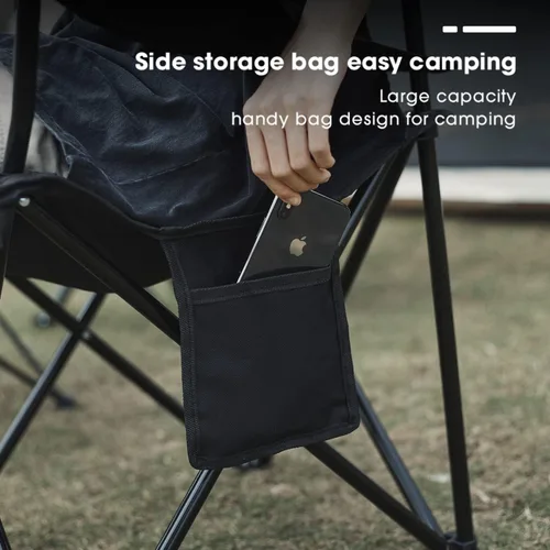 Vista 5 de Damei century Paquete de 4 sillas plegables para camping, ligeras, sin instalación, silla portátil para playa, césped, deportes al aire libre