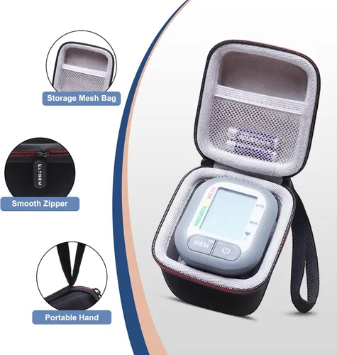 Vista 3 de LTGEM - Funda compatible con monitor digital de presión arterial Medline para muñeca, solo funda