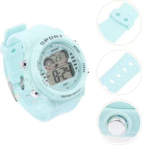 Vista 8 de ibasenice Reloj deportivo digital impermeable LED reloj de cuenta regresiva con temporizador de alarma para hombres y mujeres, color negro