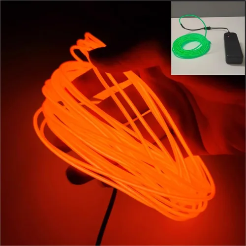 Vista 24 de Tira de luces LED de 360° – con opciones de alimentación de batería/USB – Luces LED flexibles para dormitorio, decoración del hogar, diseños