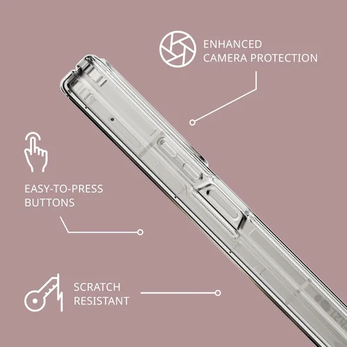 Vista 5 de Tech21 Funda EvoClear para Samsung Galaxy Z Fold5 - Protección contra impactos - Transparente