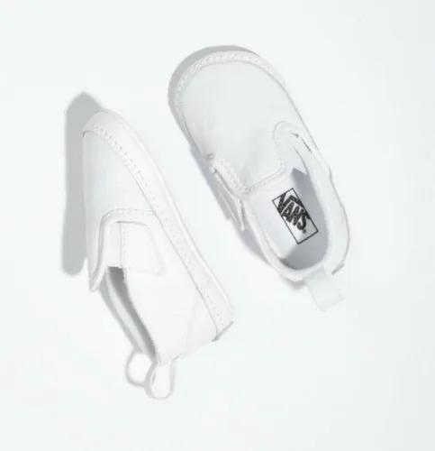Vista 4 de Vans Zapatos para cuna en V (tablero de ajedrez), color arcoírisblanco verdadero VN0A2XSLU09, blanco ((True WhiteTrue White)