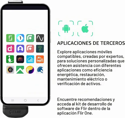 Vista 6 de FLIR Edge - Cámara térmica inalámbrica Bluetooth para teléfonos inteligentes, compatible con todos los dispositivos iOS y Android, resolución súper