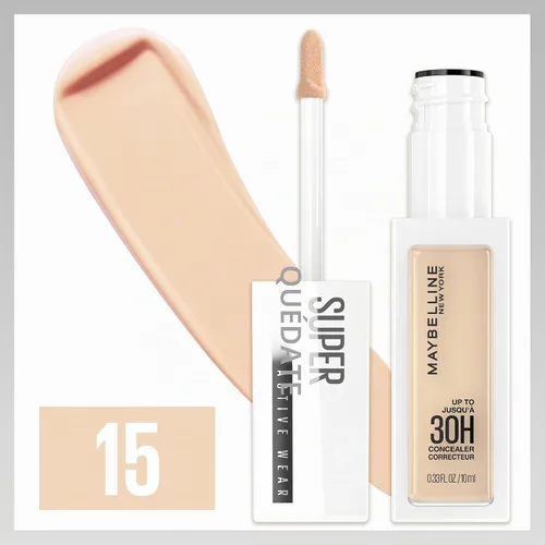 Vista 2 de Maybelline Maquillaje corrector líquido Super Stay, corrector de cobertura completa, hasta 30 horas de uso, resistente a la transferencia, acabado