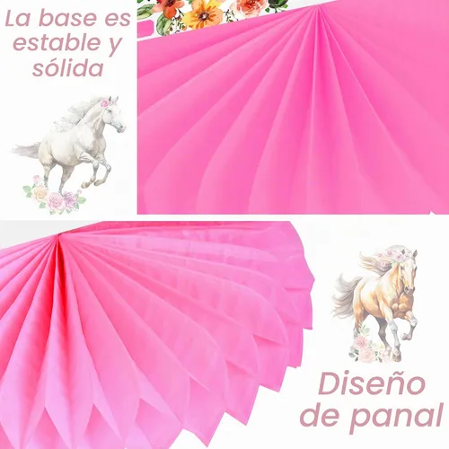 Vista 4 de Centros de mesa de panal de abeja de vaquera, centros de mesa 3D de doble cara para mesas, suministros de fiesta de cumpleaños de vaquera occidental