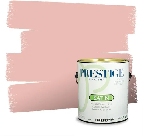 Vista 141 de Prestige Paints Pintura exterior e imprimación en uno, 1 galón, plano, coincidencia comparable de Valspar* Amber Rose*