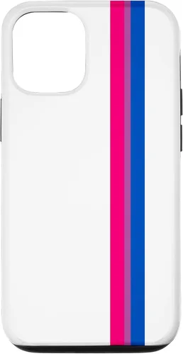 Vista 27 de Funda blanca para iPhone 13 Pro Subtle Bi Pride Flag LGBT Bisexual Stripe