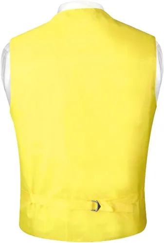 Vista 2 de Conjunto de chaleco de vestir y pajarita de color rosa sólido para traje o esmoquin, Rosado