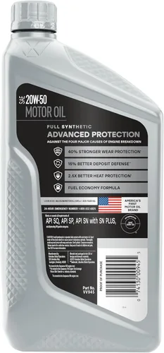 Vista 163 de Valvoline SynPower Full aceite sintético para motor, 1 Cuarto de galón, Ambar