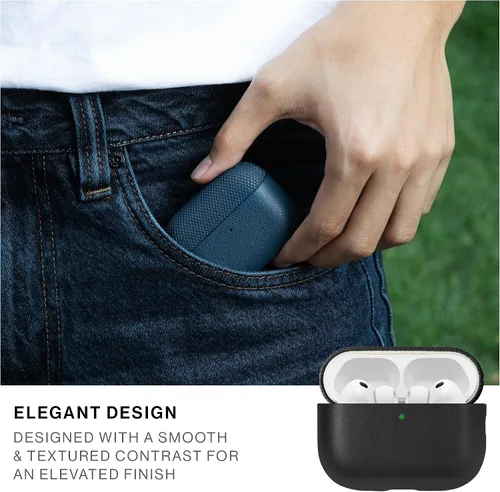 Vista 6 de Native Union (Re) Funda clásica para AirPods Pro 3, materiales reciclados y resistentes de primera calidad, protección duradera, compatible con Negro