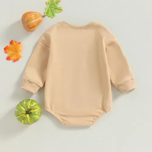 Vista 5 de Sudadera de cuello redondo para bebé, niña, niño, Halloween, sudadera con cuello redondo y sin botones, ropa de otoño