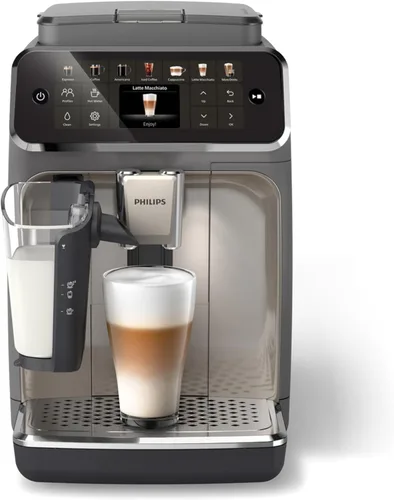 Vista 11 de Philips Máquina de café espresso totalmente automática serie 4400 – 12 cafés calientes y helados, sistema de leche LatteGo rápido de limpiar