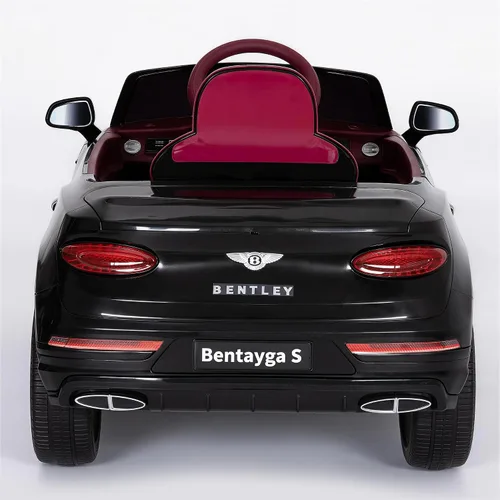 Vista 4 de Autos eléctricos Bentley Bentayga con licencia para niños Cristal negro