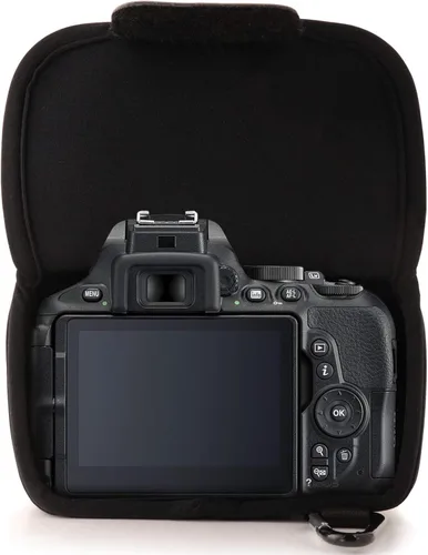 Vista 5 de MegaGear MG1568 - Funda de neopreno ultraligera para cámara compatible con Sony Alpha A7 III, A7R III, A9 (1.102-2.756 in), color negro, talla única