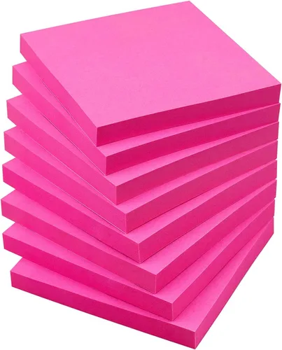 Vista 11 de Notas adhesivas 3x3 pulgadas Notas autoadhesivas de colores brillantes 8 blocs 80 hojas/bloc (Azul)