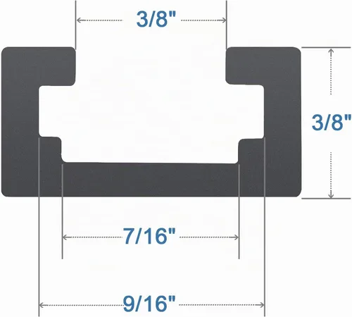 Vista 6 de Kit de intersección de aluminio T-Track de 3 pulgadas – Perfil de doble corte universal con agujeros de montaje preperforados -Carpintería