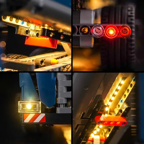 Vista 5 de BrickBling Light solamente, compatible con camión volquete Lego Technic Iluminación LED compatible con Lego 42203, no viene con camión