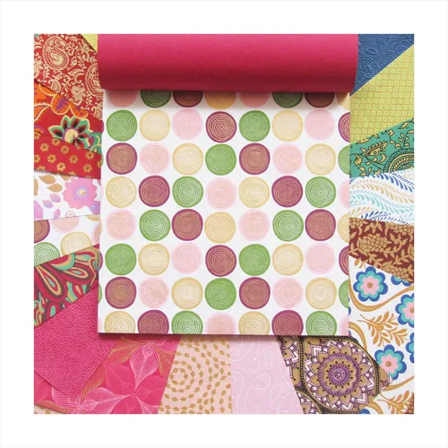 Vista 4 de Paperhues Elegant Designs Collection - Papel de recortes hecho a mano de 12 x 12 pulgadas, 24 hojas.