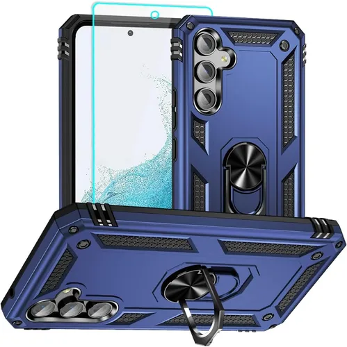 Vista 14 de Funda para Samsung A54 5G, Galaxy A54 5G con protector de pantalla HD, [grado militar de 16 pies a prueba de caídas], anillo protector a prueba