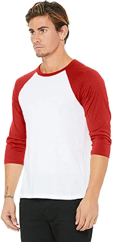 Vista 7 de Bella + Canvas - Camiseta de béisbol de manga 34 (3200Y)