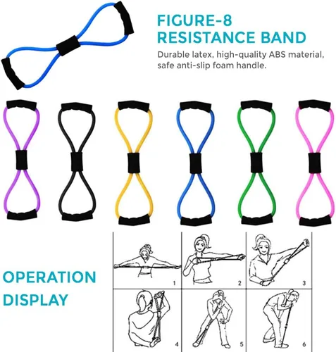 Vista 3 de Karlak Conjuntos de yoga para mujeres, equipo de pilates en casa, anillo mágico de pilates, bandas de botín para entrenamiento de glúteos, pelota