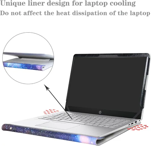 Vista 3 de Alapmk Funda protectora para portátil HP Pavilion 14 14-bfXXX 14-ceXXX/Pavilion x360 14 14-cdXXXX 14M-cdXXXX 14-dhXXXX 14-dhXXXX 14