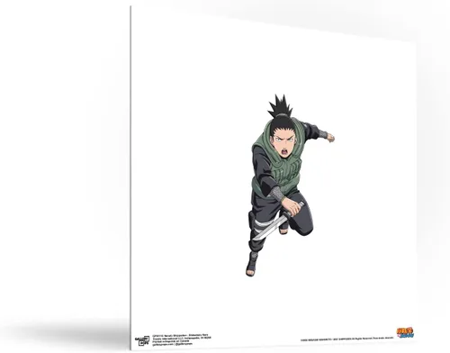 Vista 2 de Trends International Gallery Pops Naruto Shippuden - Arte de pared Shikamaru Nara, versión sin marco, 12 x 12 pulgadas
