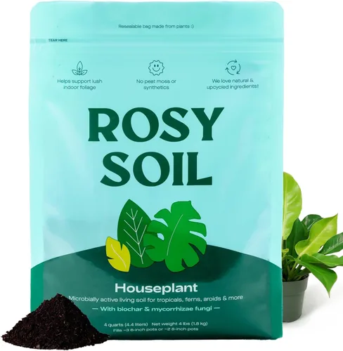 Vista 13 de Rosy Soil Plant Food, fertilizante orgánico para plantas de interior, 4 cuartos de galón Microbially Active Organic Indoor Plant Food, with